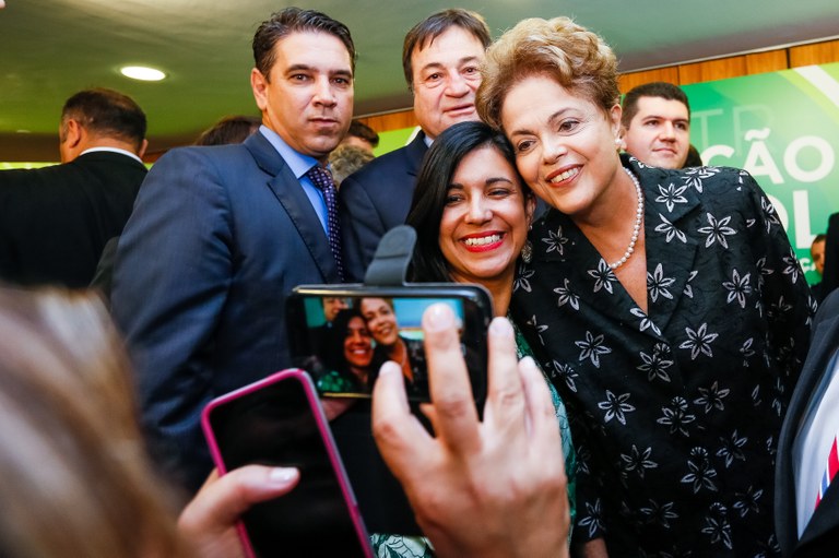 Presidenta Dilma Rousseff durante cerimônia de anúncio de Medidas de Modernização do Futebol Brasília-DF, 19/03/2015 