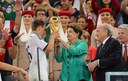 Presidenta Dilma Rousseff durante cerimônia de Premiação da Copa do Mundo FIFA 2014. Rio de Janeiro-RJ, 13/07/2014