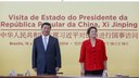 Presidenta Dilma Rousseff durante declaração à imprensa com o Presidente da República Popular da China, Xi Jinping. Brasília-DF, 17/07/2014