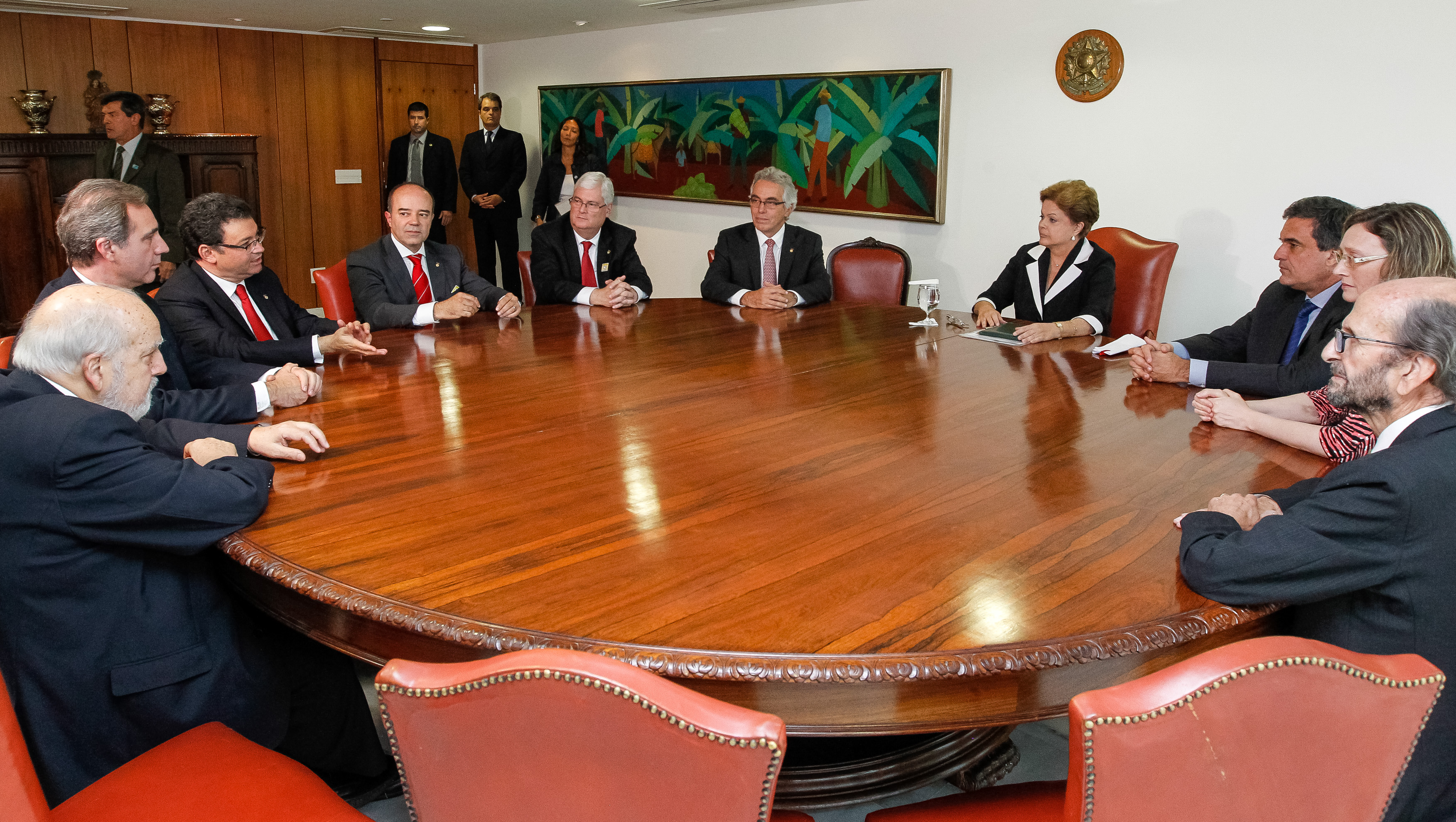Presidenta Dilma Rousseff recebe integrantes da Corte Interamericana de Direitos Humanos. Brasília-DF, 14/11/2013