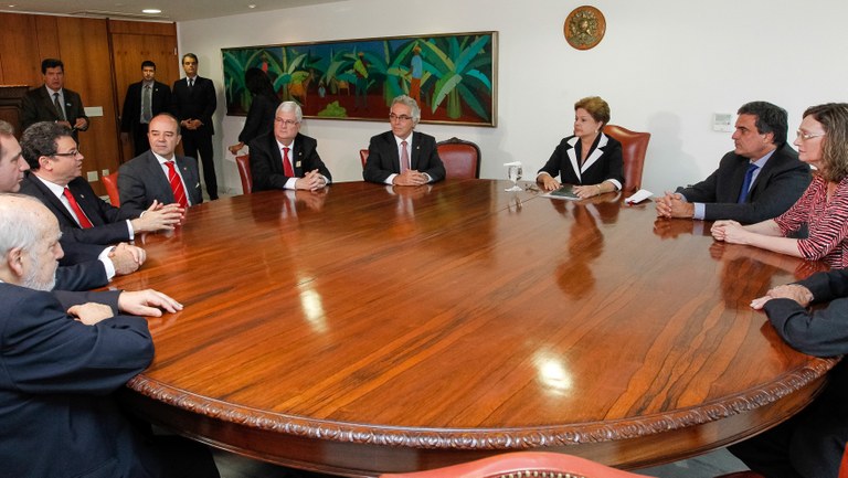  Presidenta Dilma Rousseff recebe integrantes da Corte Interamericana de Direitos Humanos. Brasília-DF, 14/11/2013