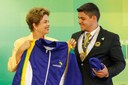 Presidenta Dilma Rousseff durante recepção à Delegação Brasileira de WorldSkills 2015 no Palácio do Planalto. Brasília-DF, 02/09/2015