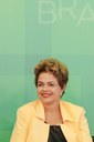  Presidenta Dilma Rousseff durante recepção à Delegação Brasileira de WorldSkills 2015 no Palácio do Planalto. Brasília-DF, 02/09/2015  