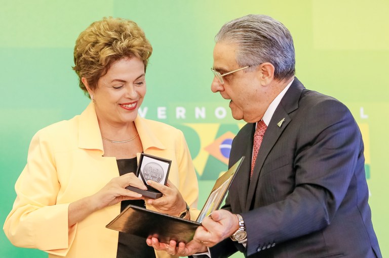  Presidenta Dilma Rousseff durante recepção à Delegação Brasileira de WorldSkills 2015 no Palácio do Planalto. Brasília-DF, 02/09/2015  