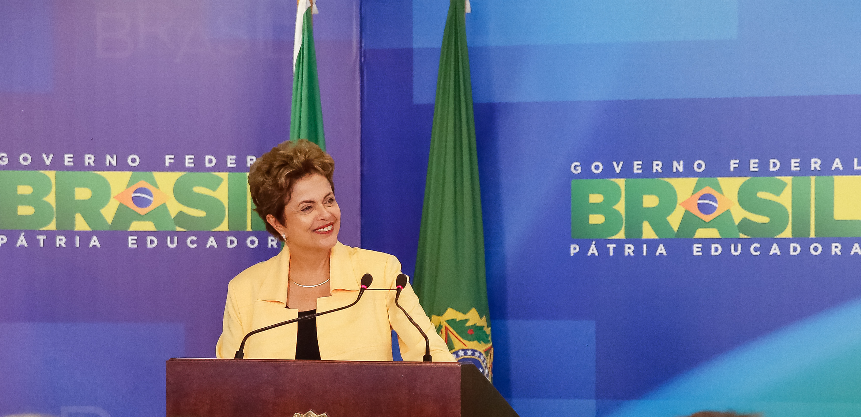 Presidenta Dilma Rousseff durante recepção à Delegação Brasileira de WorldSkills 2015 no Palácio do Planalto. Brasília-DF, 02/09/2015