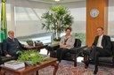 Presidenta Dilma Rousseff recebe o Presidente do PP, Senador Francisco Dornelles e o Deputado Aguinaldo Ribeiro - PP/PB convidado para assumir o Ministério das Cidades. Brasília - DF, 02/02/2012