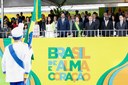 Presidenta Dilma Rousseff durante o desfile cívico-militar de 7 de setembro. Brasília - DF, 07/09/2013