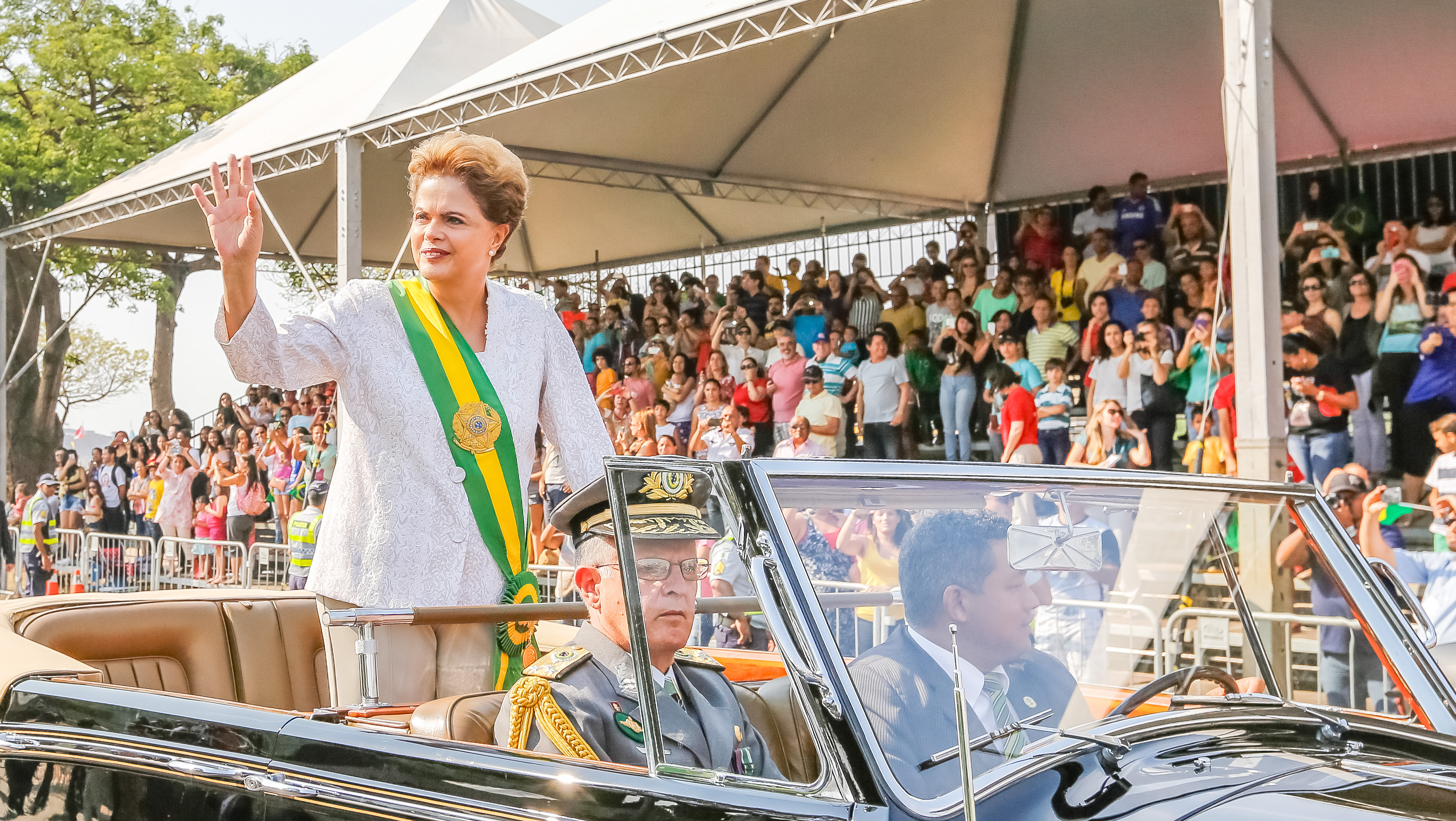 Presidenta Dilma Rousseff durante o desfile cívico-militar de 7 de Setembro em comemoração ao Dia da Independência. Brasília-DF, 07/09/2015