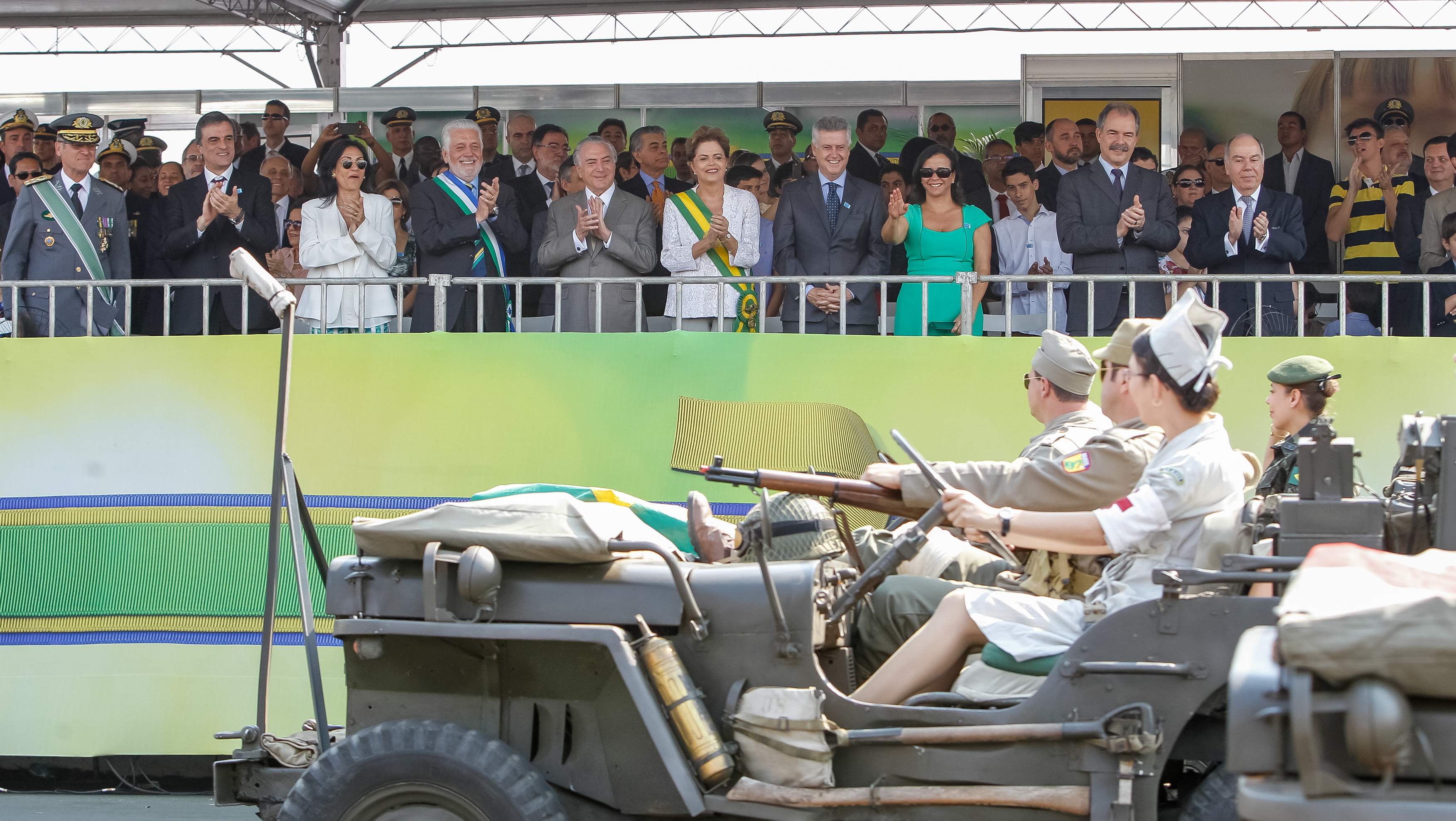 Presidenta Dilma Rousseff durante o desfile cívico-militar de 7 de Setembro em comemoração ao Dia da Independência. Brasília-DF, 07/09/2015