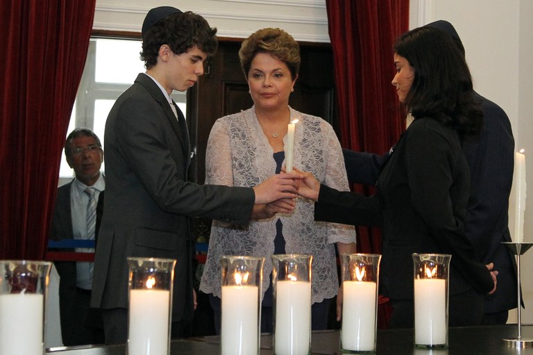 Presidenta Dilma Rousseff durante a cerimônia alusiva ao Dia Internacional em Memória das Vítimas do Holocausto. Salvador - BA, 29/01/2012