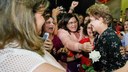 Presidenta Dilma Rousseff durante cerimônia alusiva à assinatura de ordem de serviço de implantação do BRT Norte-Sul. Goiânia-GO, 19/03/2015