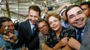 Presidenta Dilma Rousseff durante cerimônia alusiva à assinatura de ordem de serviço de implantação do BRT Norte-Sul. Goiânia-GO, 19/03/2015  