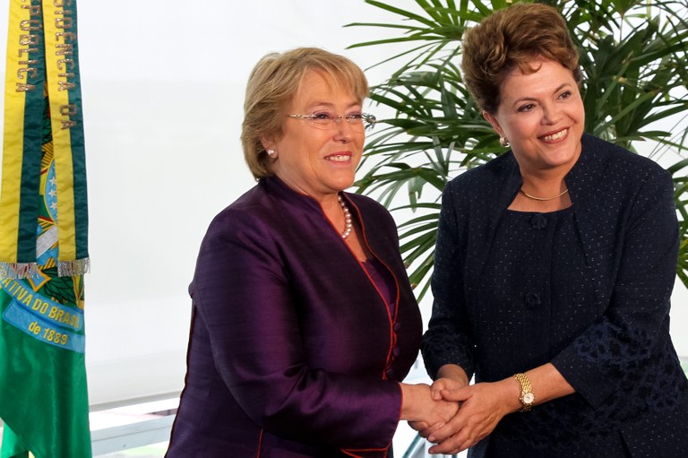 Presidenta Dilma Rousseff durante encontro com a Michelle Bachelet Diretora Executiva da ONU Mulheres, no Palácio do Planalto. Brasília - DF, 15/12/2011