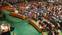  Presidenta Dilma Rousseff durante discurso do Papa Francisco nas Nações Unidas. Nova Iorque-EUA, 25/09/2015  