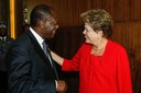 Presidenta Dilma Rousseff durante reunião bilateral com Sr. Alassane Ouattara Presidente da Costa do Marfim, na III Cúpula América do Sul - África. Malabo, Guiné Equatorial 22/02/2013