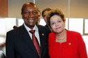 Presidenta Dilma Rousseff durante encontro com o Presidente da Guiné, Alpha Condé. Adis Abeba - Etiópia, 25/05/2013
