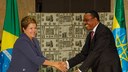 Presidenta Dilma Rousseff durante encontro com o Primeiro-Ministro da República da Etiópia, Hailemariam Desalegn. Adis Abeba - Etiópia, 24/05/2013