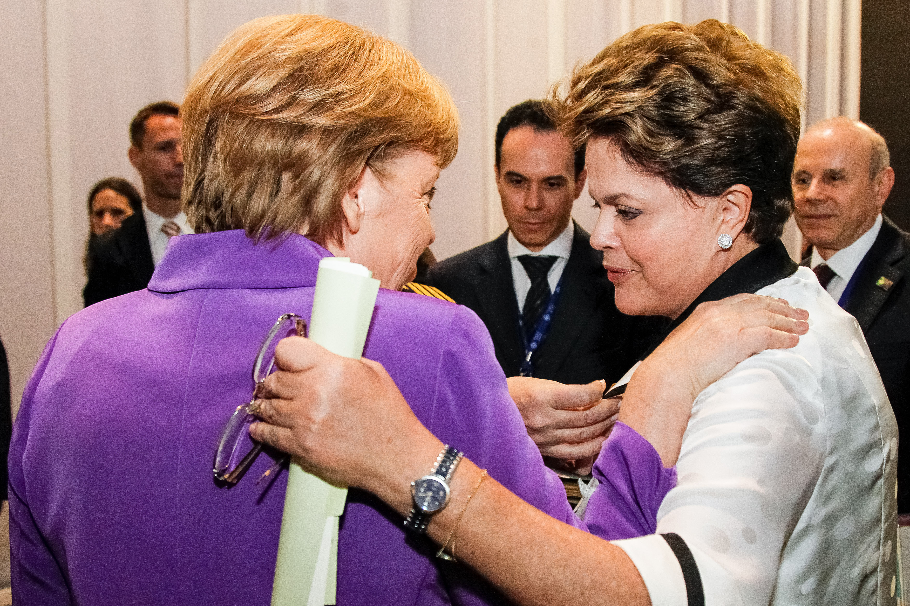 Presidenta Dilma Rousseff durante encontro com a chanceler alemã, Angela Merkel. Los Cabos - México, 19/06/2012