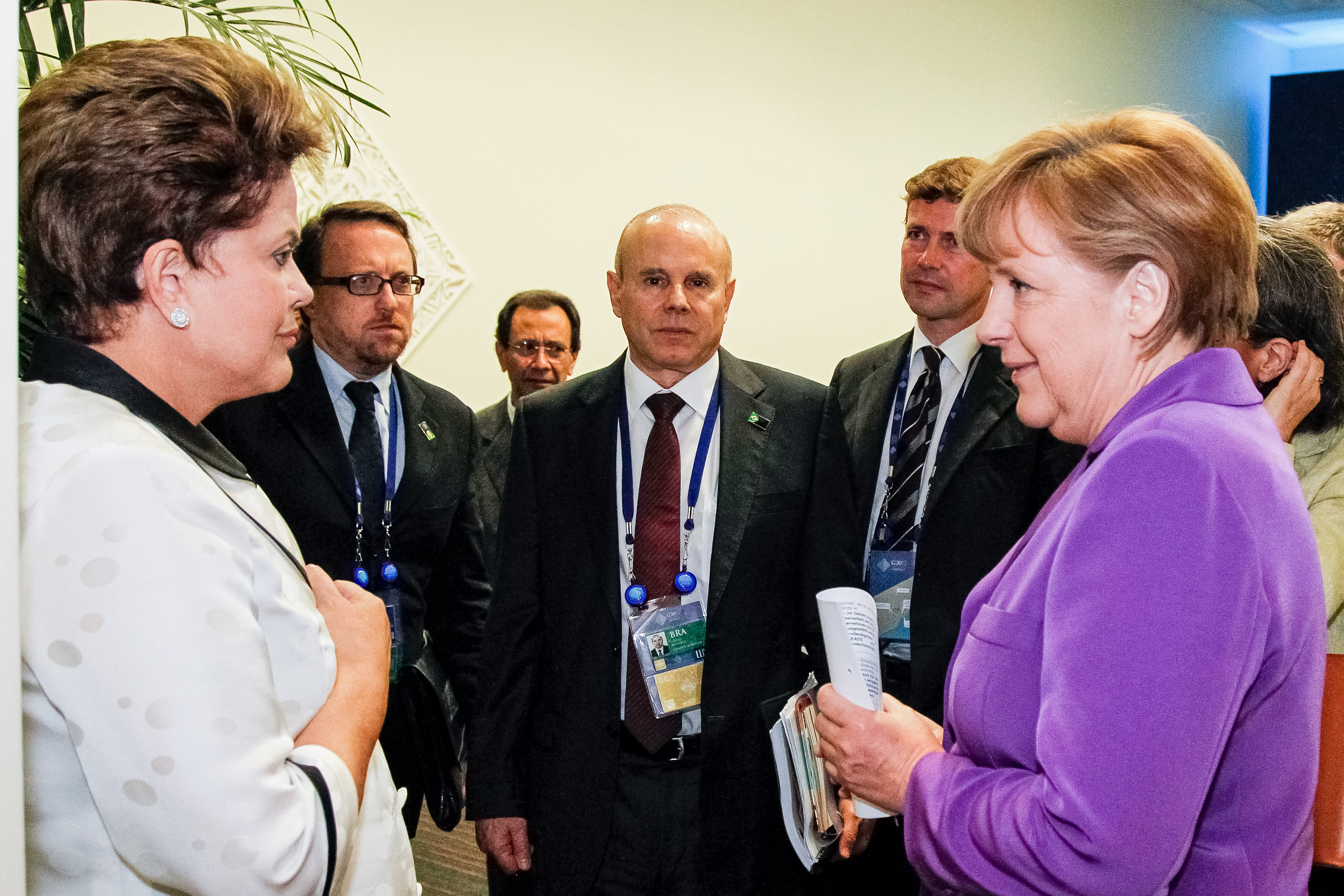 Presidenta Dilma Rousseff durante encontro com a chanceler alemã, Angela Merkel. Los Cabos - México, 19/06/2012