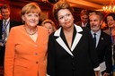 Presidenta Dilma Rousseff durante encontro com a chanceler da República Federal da Alemanha, Angela Merkel no Hotel Ritz-Carlton. Santiago - Chile, 26/01/2013