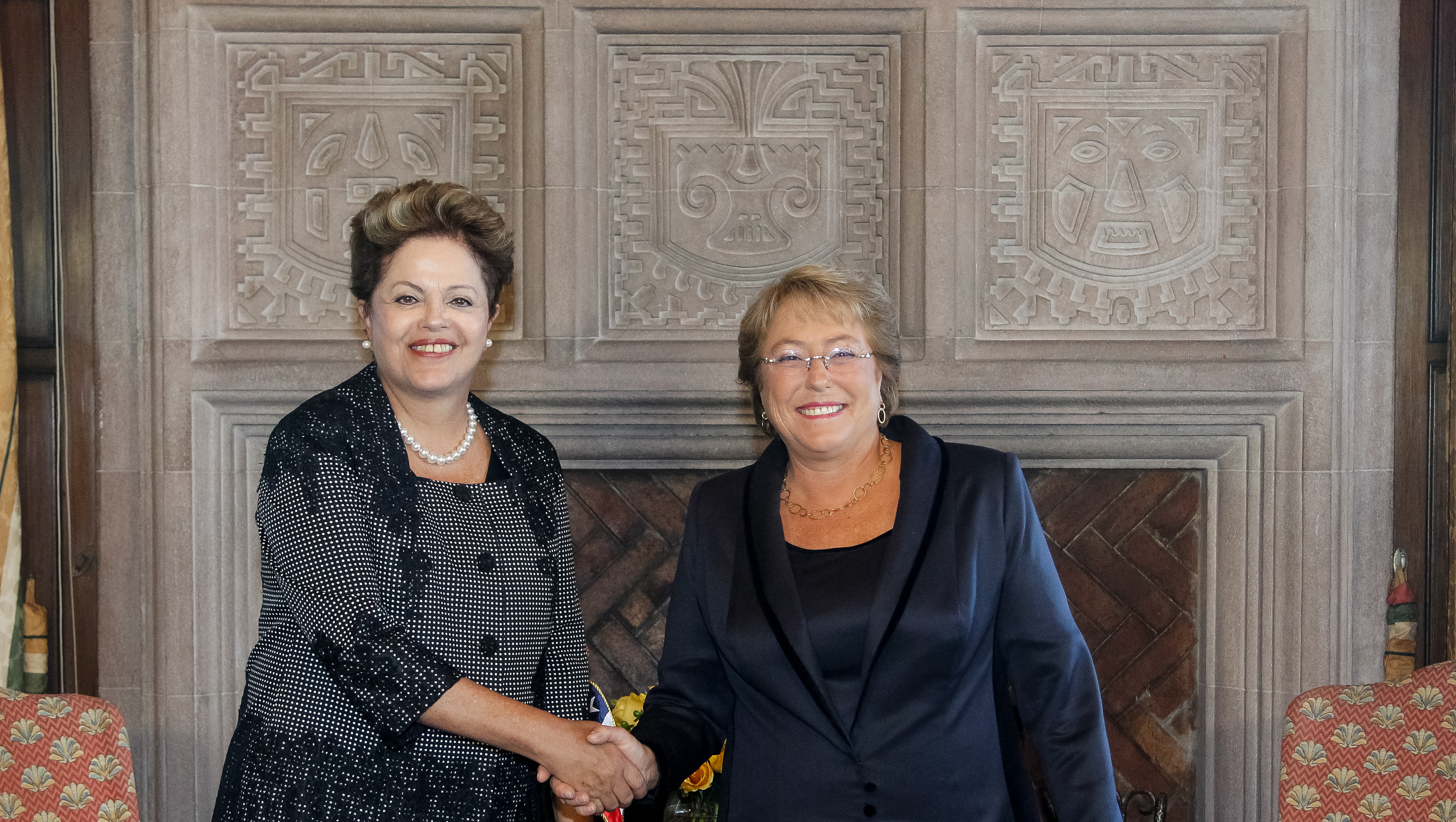 Presidenta Dilma Rousseff durante encontro com a Presidenta eleita do Chile, Michelle Bachelet. Viña del Mar - Chile, 11/03/2014
