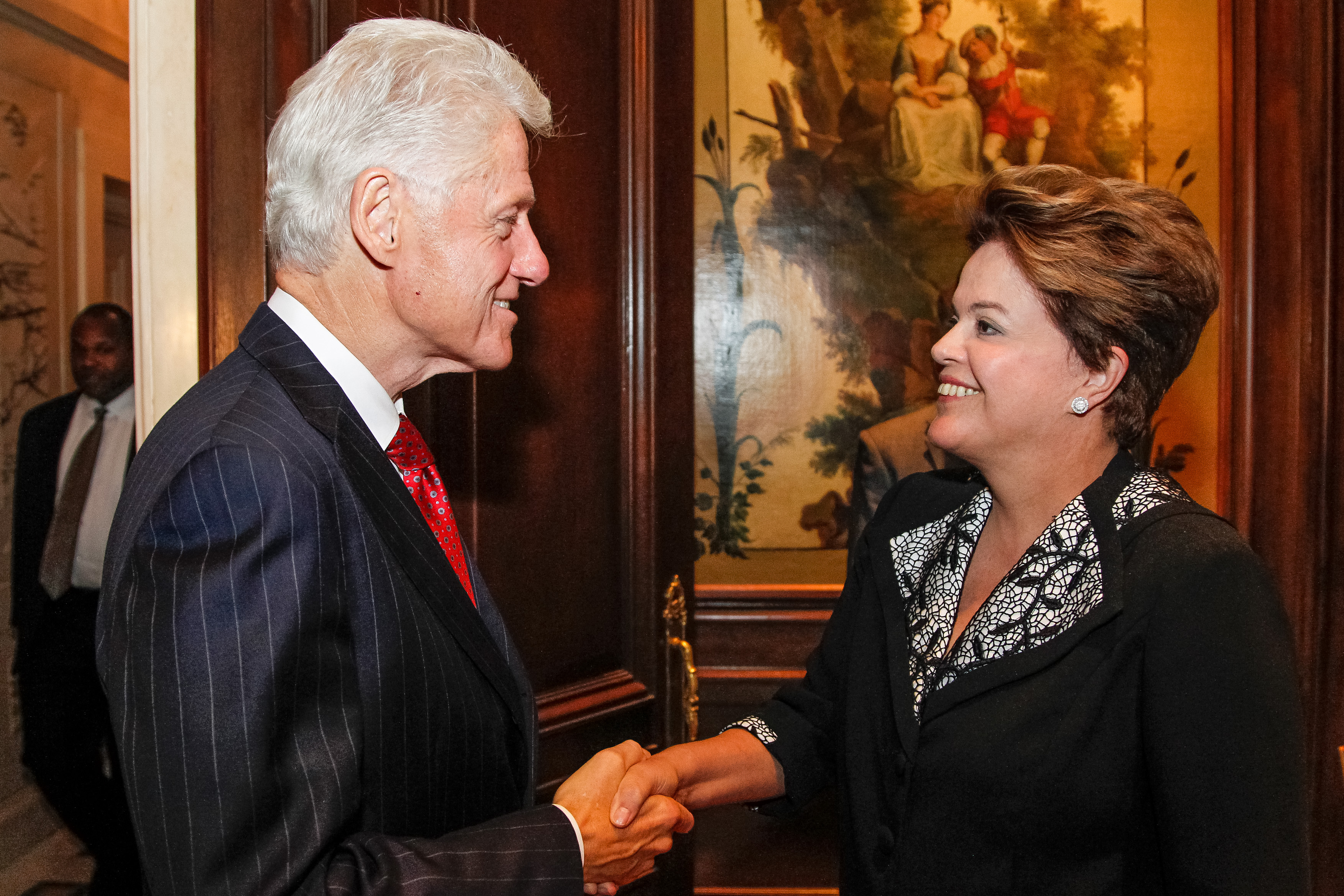Presidenta Dilma Rousseff durante encontro com Bill Clinton. Nova Iorque - EUA, 25/09/2012