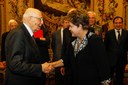 Presidenta Dilma Rousseff durante encontro com Giorgio Napolitano Presidente da Itália no Palácio Quirinale. Roma - Itália, 18/03/2013