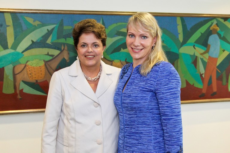 Presidenta Dilma Rousseff durante encontro com Margarita Louis Dreyfus, Presidente do Grupo Dreyfus, no Palácio do Planalto. Brasília - DF, 22/11/2011