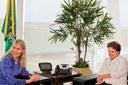 Presidenta Dilma Rousseff durante encontro com Margarita Louis Dreyfus, Presidente do Grupo Dreyfus, no Palácio do Planalto. Brasília - DF, 22/11/2011