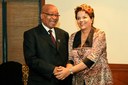 Presidenta Dilma Rousseff durante encontro com o Presidente da África do Sul, Jacob Zuma. Nova Délhi - Índia, 28/03/2012