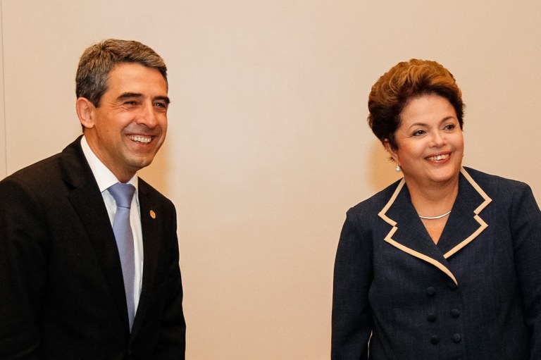 Presidenta Dilma Rousseff durante encontro com o presidente da Bulgária, Rosen Plevneliev. Rio de Janeiro - RJ, 22/06/2012