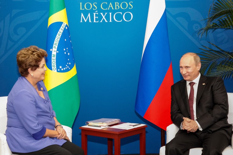 Presidenta Dilma Rousseff durante encontro com o presidente da Federação Russa, Vladimir Putin. Los Cabos - México, 18/06/2012