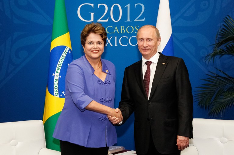 Presidenta Dilma Rousseff durante encontro com o presidente da Federação Russa, Vladimir Putin. Los Cabos - México, 18/06/2012