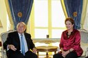 Presidenta Dilma Rousseff durante encontro com o Presidente da FIFA, Joseph S. Blatter. Londres - Inglaterra, 26/07/2012