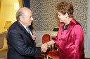 Presidenta Dilma Rousseff durante encontro com o Presidente da FIFA, Joseph S. Blatter. Londres - Inglaterra, 26/07/2012