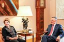 Presidenta Dilma Rousseff durante encontro com o Presidente da República de Portugal, Aníbal Cavaco Silva. Lisboa - Portugal, 10/06/2013