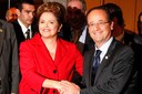 Presidenta Dilma Rousseff durante encontro com o Presidente da República Francesa, François Hollande. Rio de Janeiro - RJ, 20/06/2012