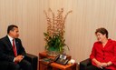 Presidenta Dilma Rousseff durante encontro com o presidente do Peru, Ollanta Humala. Rio de Janeiro - RJ, 20/06/2012
