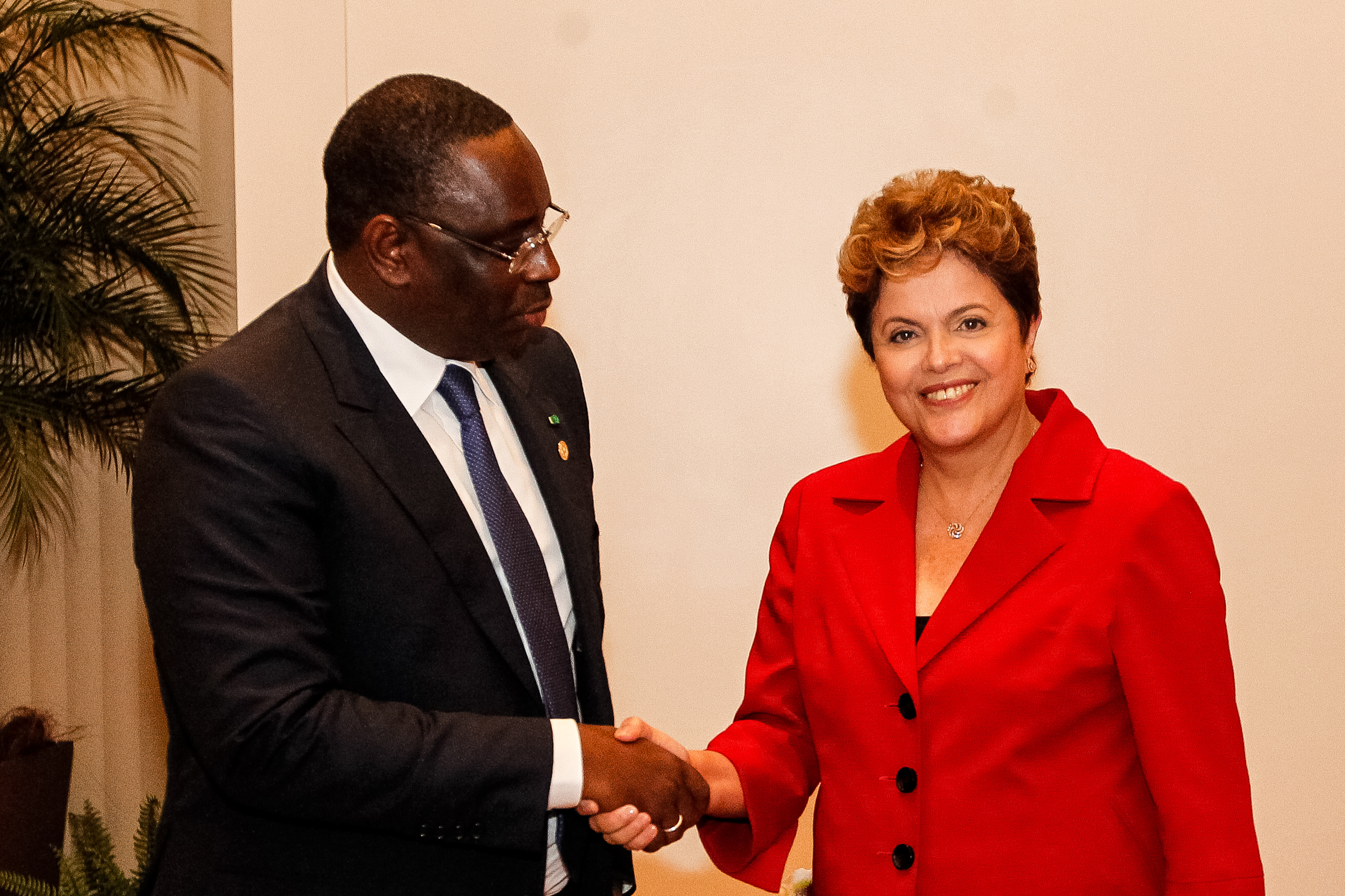 Presidenta Dilma Rousseff durante encontro com o presidente do Senegal, Macky Sall. Rio de Janeiro - RJ, 20/06/2012