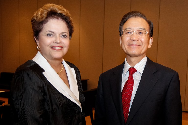 Presidenta Dilma Rousseff durante encontro com o primeiro-ministro da China, Wen Jiabao. Rio de Janeiro - RJ, 21/06/2012