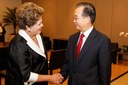 Presidenta Dilma Rousseff durante encontro com o primeiro-ministro da China, Wen Jiabao. Rio de Janeiro - RJ, 21/06/2012
