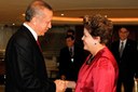 Presidenta Dilma Rousseff durante encontro com o primeiro-ministro da Turquia, Recep Tayyip Erdogan. Rio de Janeiro - RJ, 21/06/2012