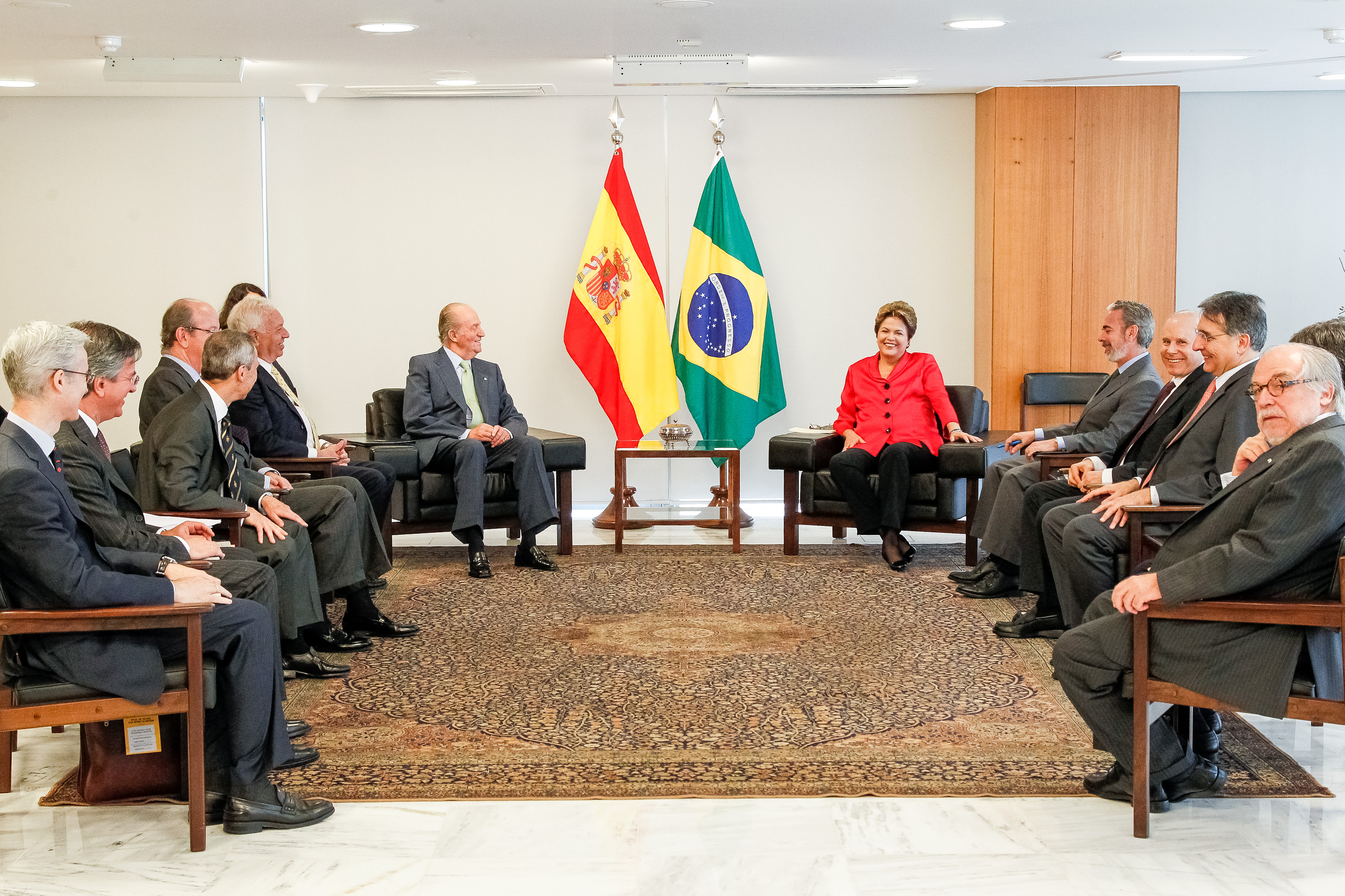  Presidenta Dilma Rousseff durante encontro com o Rei da Espanha, Juan Carlos I no Palácio do Planalto. Brasília - DF, 04/06/2012