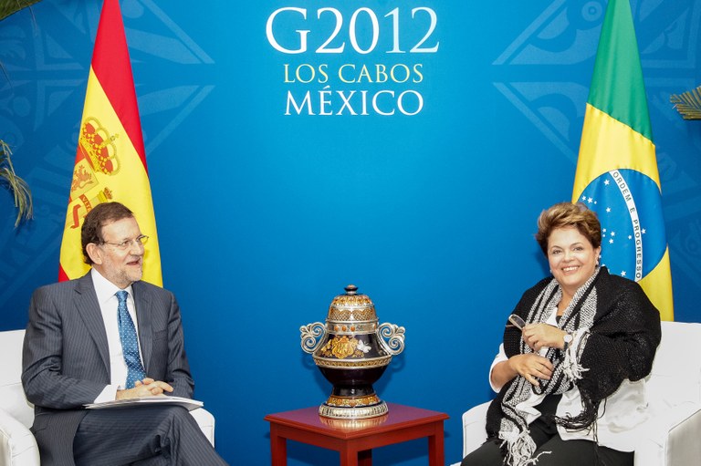 Presidenta Dilma Rousseff durante encontro com primeiro-ministro espanhol, Mariano Rajoy. Los Cabos - México, 19/06/2012