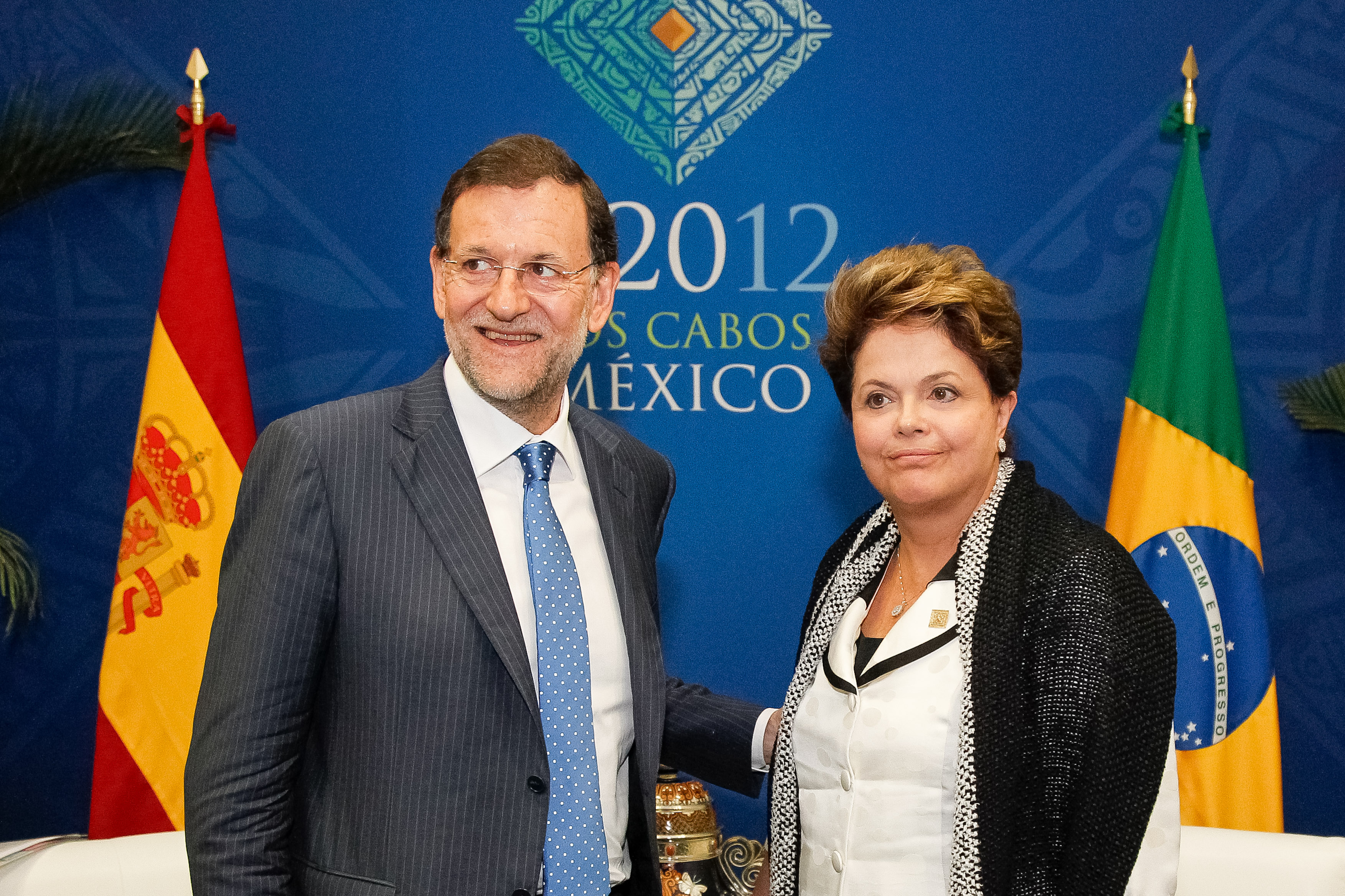 Presidenta Dilma Rousseff durante encontro com primeiro-ministro espanhol, Mariano Rajoy. Los Cabos - México, 19/06/2012