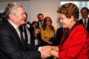 Presidenta Dilma Rousseff durante encontro com o senhor Joachim Gauck, Presidente da República Federal da Alemanha. São Paulo-SP, 13/05/2013