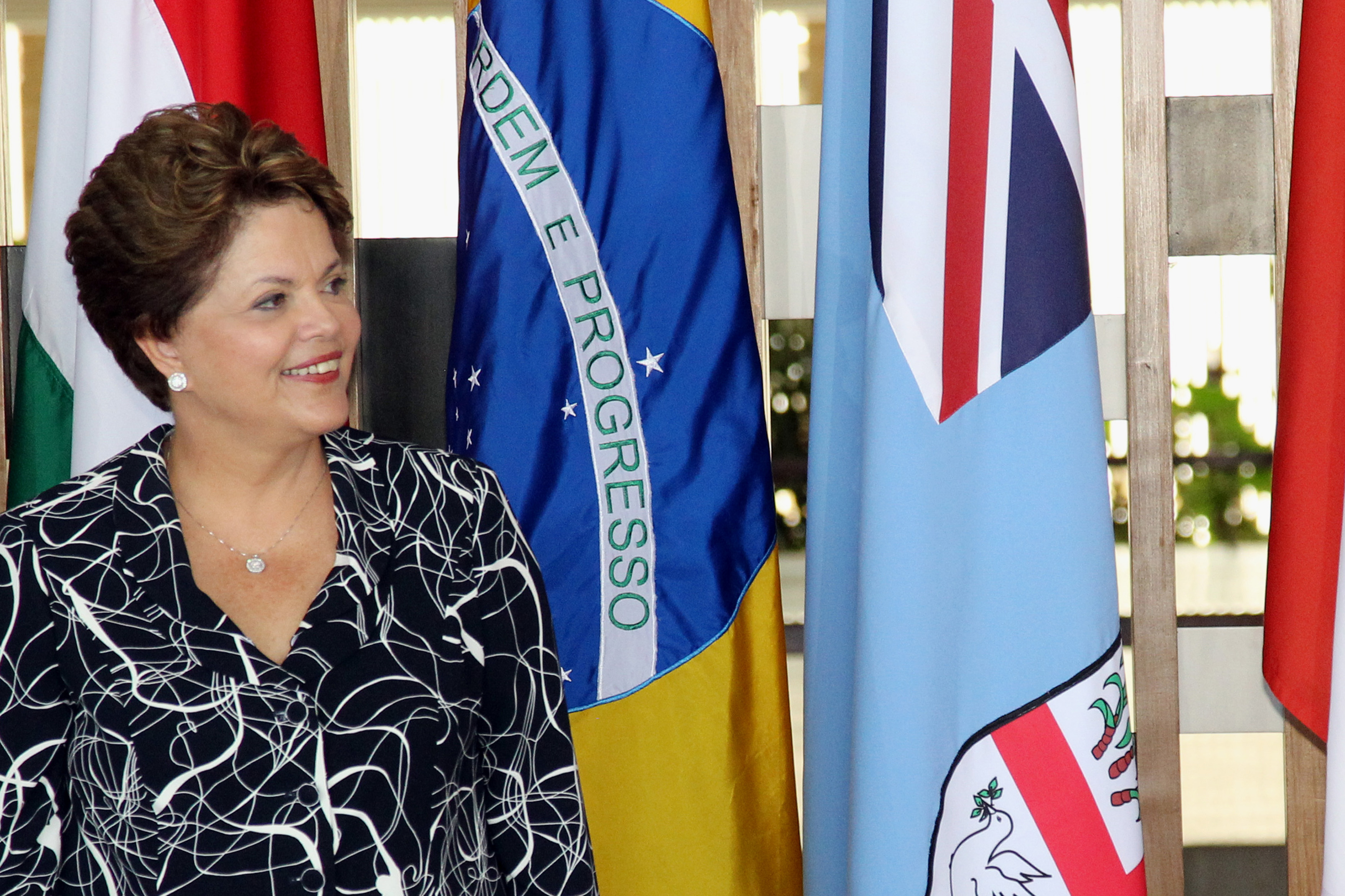 Presidenta Dilma Rousseff  durante cerimônia de entrega de cartas credenciais no palácio Itamaraty. Brasília-DF, 23/02/2012