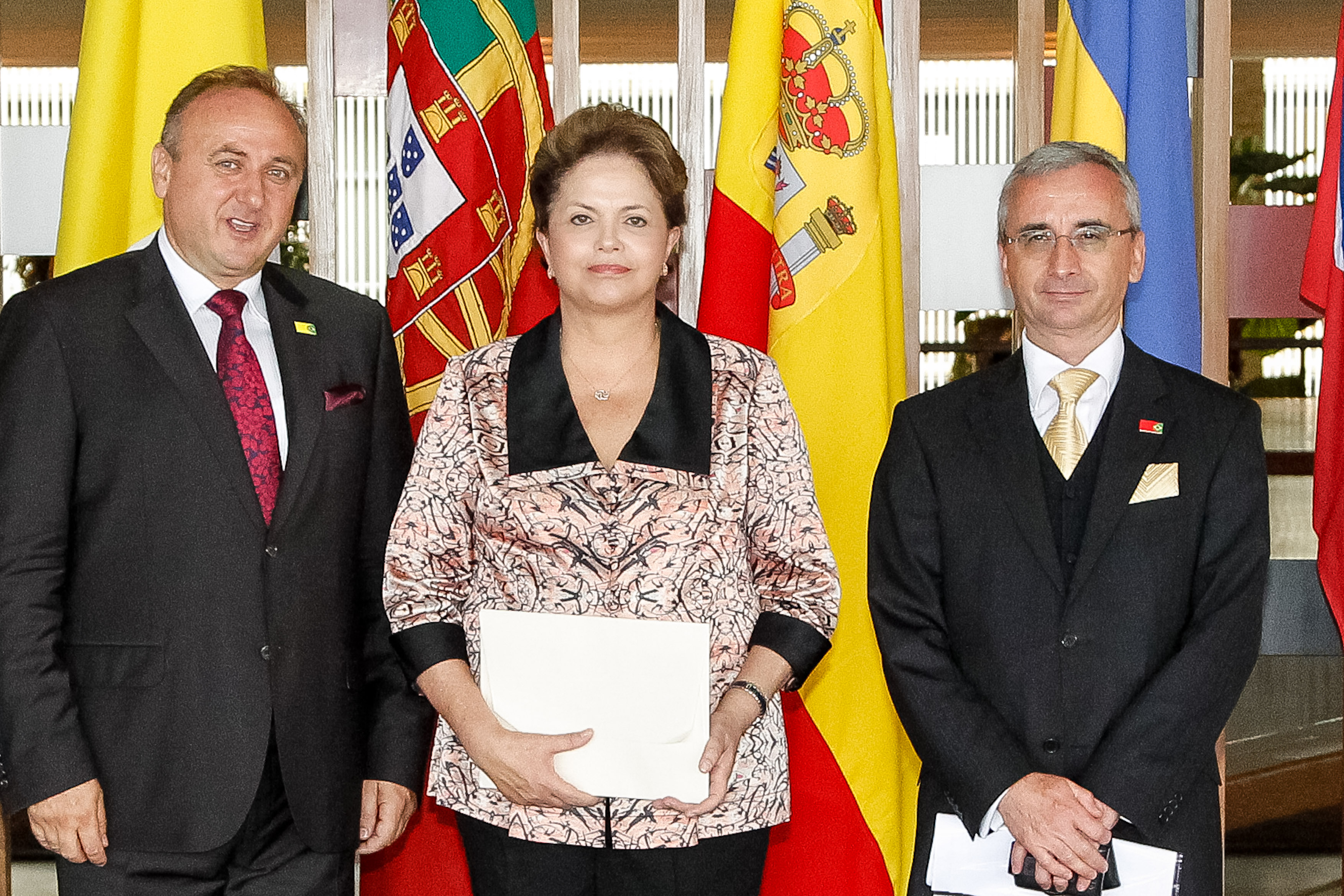 Presidenta Dilma Rousseff recebe credenciais do Sr. Milan Cigán, embaixador da República da República Eslovaca, durante cerimônia no Palácio Itamaraty. Brasília-DF, 20/09/2012