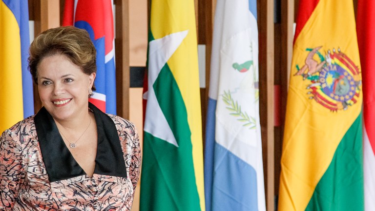 Presidenta Dilma Rousseff durante cerimônia de entrega de cartas credenciais no Palácio Itamaraty. Brasília-DF, 22/09/2012