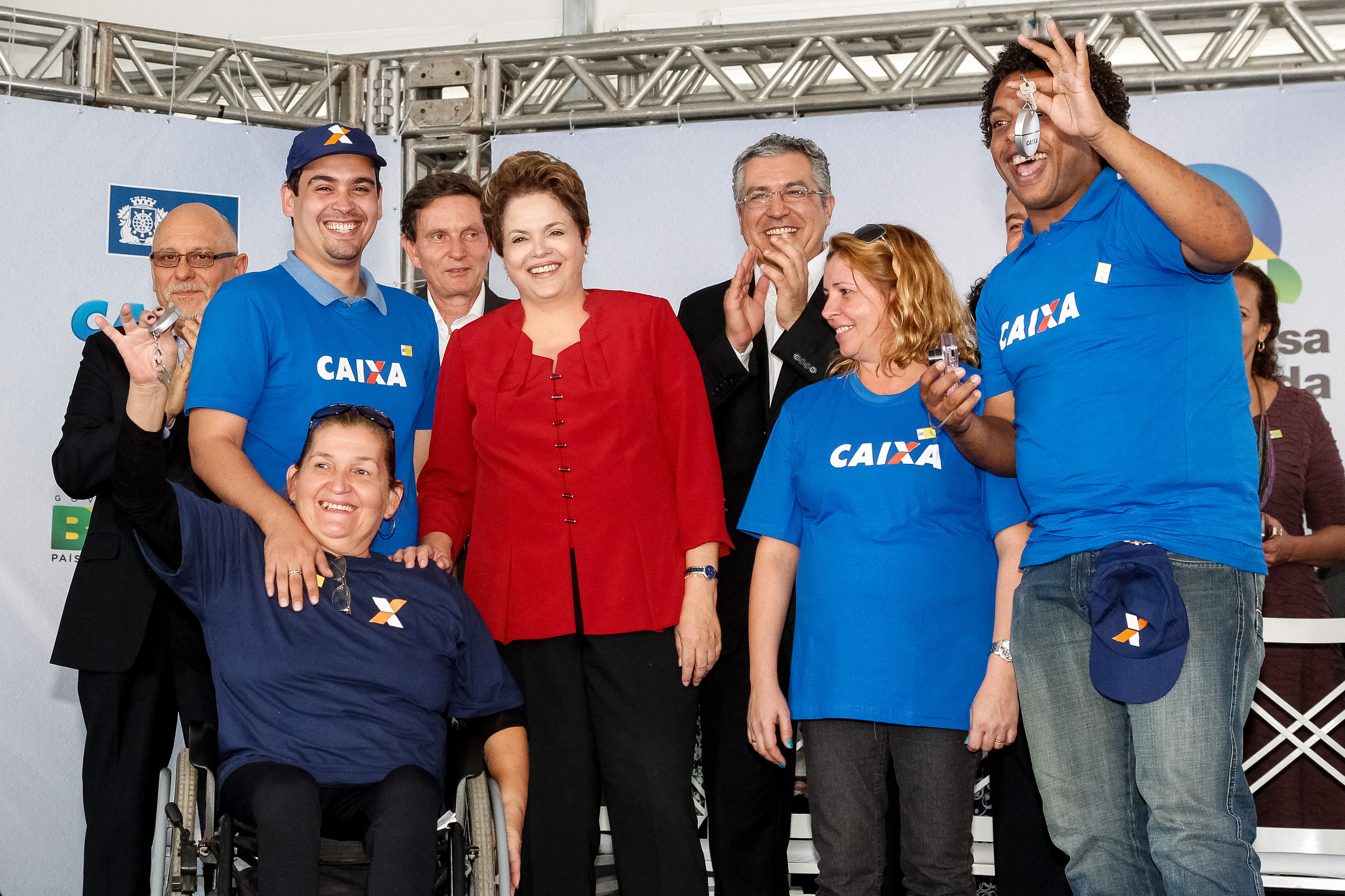 Presidenta Dilma Rousseff durante entrega de unidades habitacionais do programa Minha casa Minha Vida, no Bairro Carioca. Rio de Janeiro - RJ, 06/07/2012